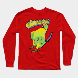 Talking Indian Ringneck Birb Meme Long Sleeve T-Shirt